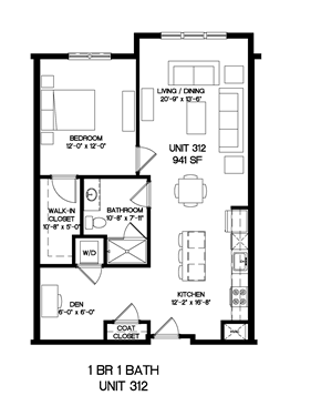 Medfield apartment for rent - a floor plan of a small house with a bedroom and a living room