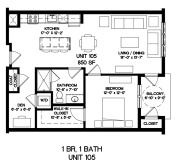 Medfield apartment for rent - a floor plan of a small house with a kitchen and a living room