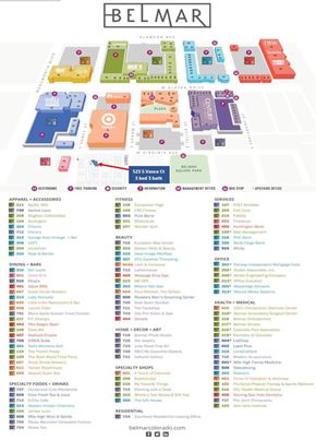 Lakewood house for rent - a schematic diagram of a map of beaumont hospital with the different colored blocks