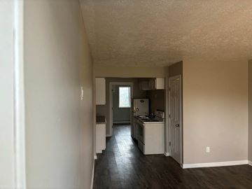 Akron apartment for rent - a view of a kitchen from the living room