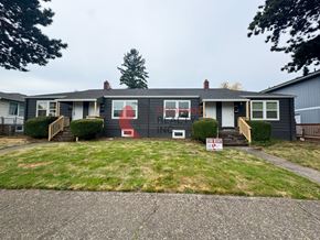 Longview apartment for rent - A house with a red and white sign in front of it.