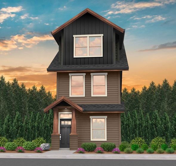 Forest Grove house for rent - an image of a house with a sunset in the background