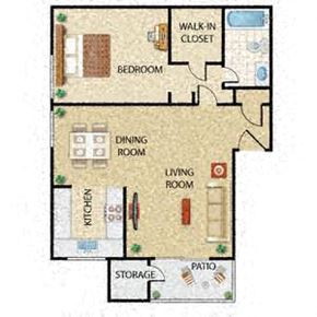 Upland apartment for rent - Floor Plan