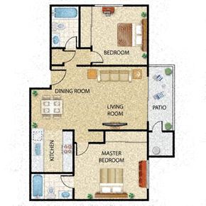 Upland apartment for rent - Floor Plan
