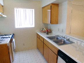 Santa Clarita apartment for rent - a kitchen with a sink and a stove