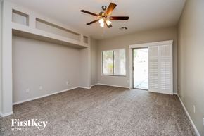 San Tan Valley house for rent - the master bedroom is spacious and has a closet and a ceiling fan