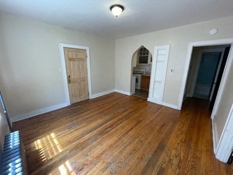 Floor plan for 2 beds, 1 bath
