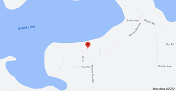 Nikiski house for rent - a map of a beach with a red marker on it