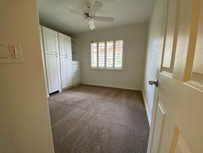 Kapolei apartment for rent - a bedroom with a ceiling fan and a closet