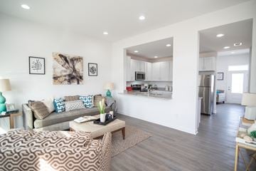 Inwood apartment for rent - a living room with a couch and a coffee table