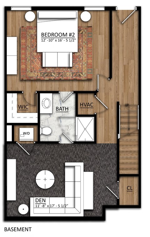 Floor plan for 2 beds, 2 baths, 1472 sqft