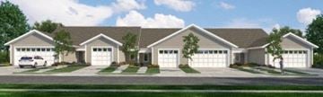 Manitowoc apartment for rent - this image shows the front elevation of these house plans