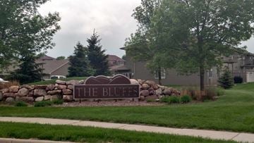 Brandon apartment for rent - A sign that says "The Bluff" in front of a residential area.