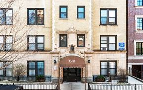 Chicago apartment for rent - The building number 641 is visible on the front of the building.