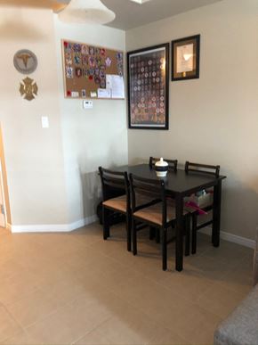 Oshawa apartment for rent - an image of a dining room with a table and chairs