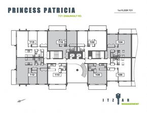 Victoria apartment for rent - a typical floor plan of the princess