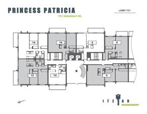 Victoria apartment for rent - a typical floor plan of the princess