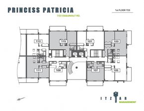 Victoria apartment for rent - the floor plan of the princess
