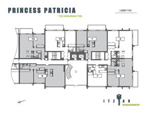 Victoria apartment for rent - the floor plan of the apartment