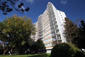 Victoria apartment for rent - the building in which the apartment is located