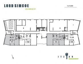 Victoria apartment for rent - a floor plan of the lido condo building