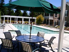 Davis apartment for rent - Pool with lounge chairs 