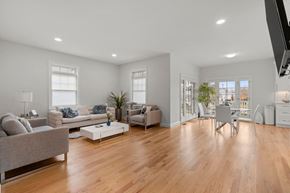 Guilford apartment for rent - a living room with couches and chairs and a table