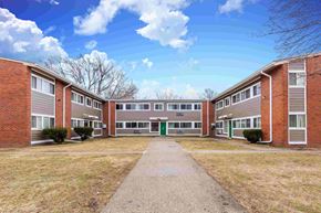 Hazel Park apartment for rent - this is an image of a courtyard between two apartment buildings