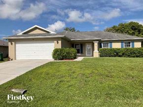 Cape Coral house for rent - A house with a garage door is for sale by FirstKey Homes.