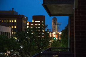 Ann Arbor apartment for rent - AA Downtown at Night View