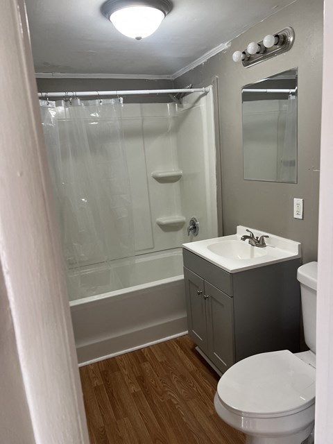 Floor plan for 1 bed, 1 bath