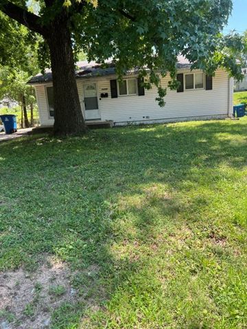 Saint Louis house for rent - A white house with a tree in front of it.