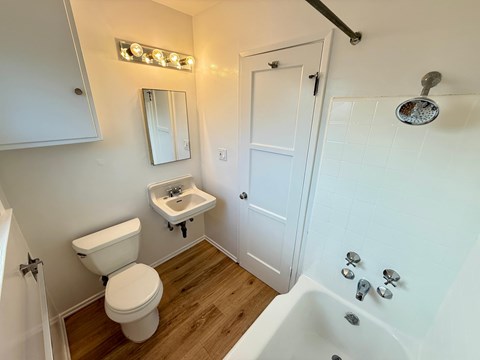 Floor plan for 1 bed, 1 bath