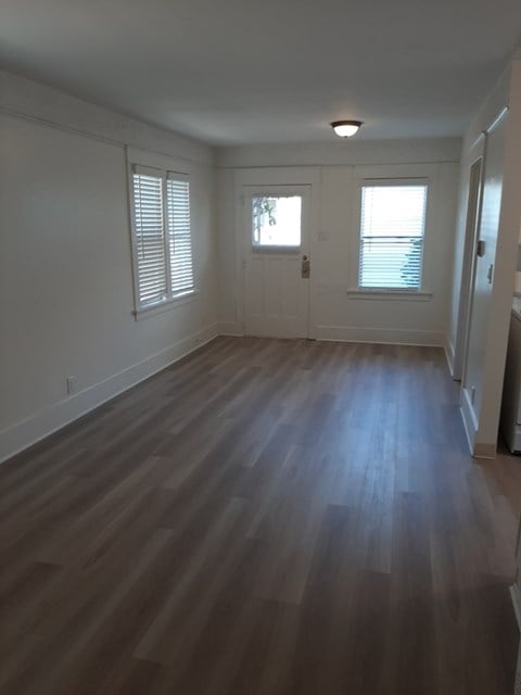 Floor plan for 1 bed, 1 bath, 611 sqft