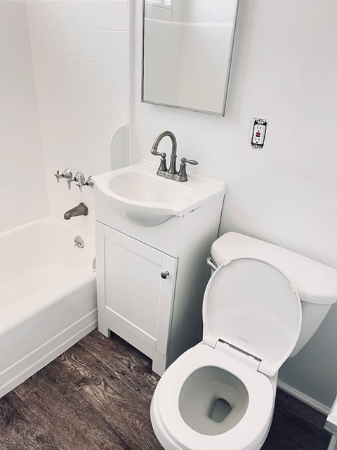 Floor plan for 1 bed, 1 bath