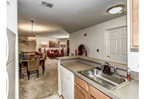 Capitol Heights apartment for rent - a kitchen and living room with a sink