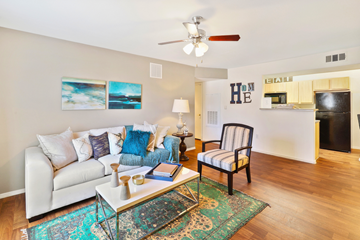 Apache Junction apartment for rent - a living room with a couch and a coffee table