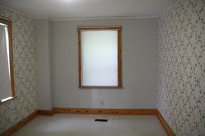 Westville apartment for rent - the dining room before the removal of the wallpaper and window
