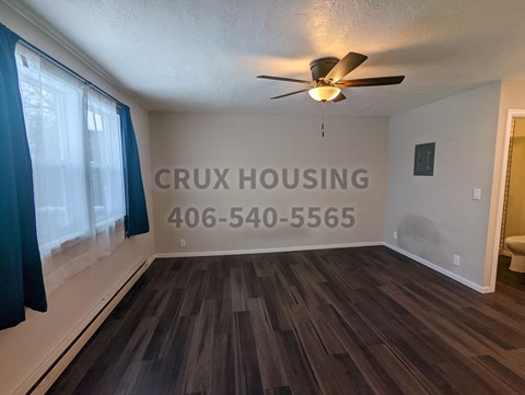 Floor plan for 1 bed, 1 bath, 250 sqft