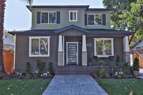 San Jose house for rent - the front of a house with a walkway and grass