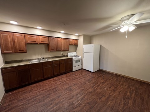 Floor plan for 1 bed, 1 bath, 1000 sqft