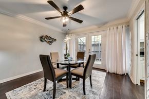 Grand Prairie house for rent - A dining room with a table and chairs.