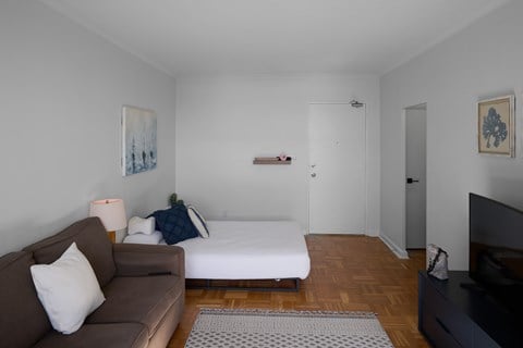 Floor plan for studio, 1 bath, 368 sqft