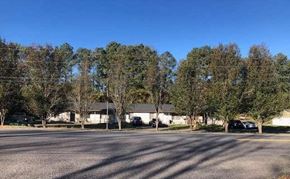 Silver Creek apartment for rent - a street with trees in front of a white house