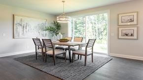Dayton house for rent - A dining room with a table set for six.