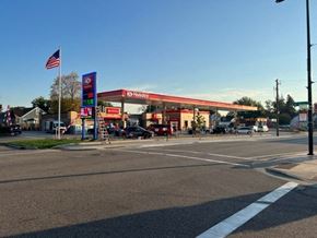 South St. Paul apartment for rent - a gas station on the side of a road