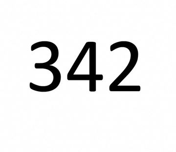 New York apartment for rent - the number 32 2 written in black font over a white