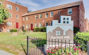 Washington apartment for rent - a church building with a sign outside ofgarfield hills