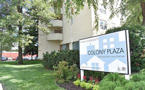 Excelsior Springs apartment for rent - an image of a sign in front of an apartment building