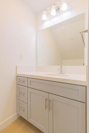 Inglewood apartment for rent - a bathroom with a sink and a mirror